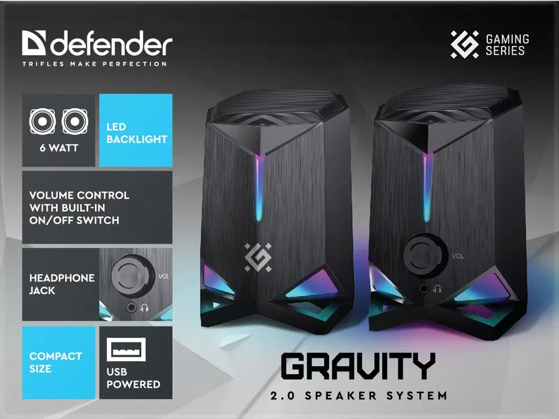 Defender - Акустычная сістэма 2.0 Gravity