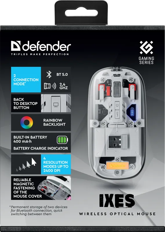 Defender - Бесправадная аптычная мыш Ixes MM-999