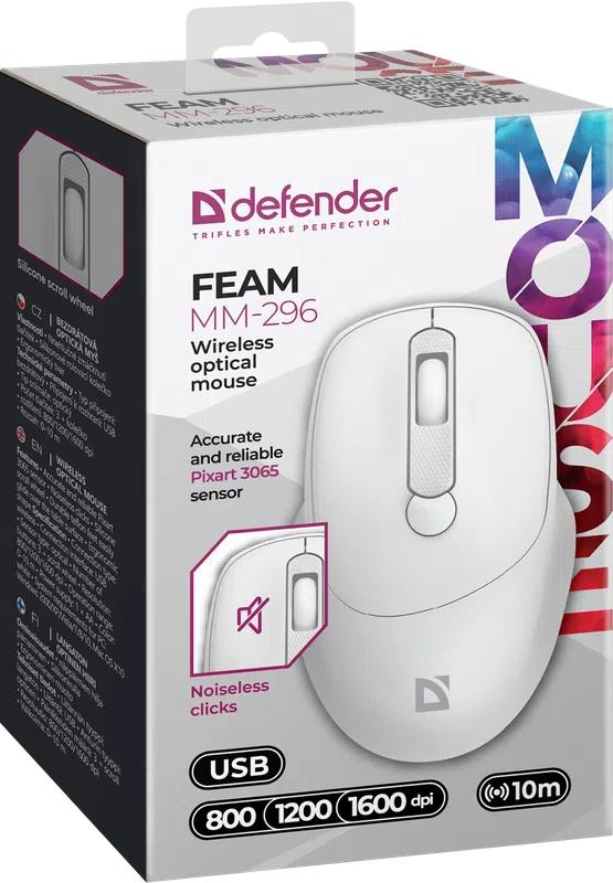 Defender - Бесправадная аптычная мыш Feam MM-296