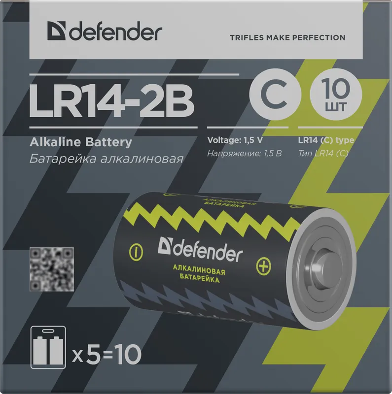 Defender - Шчолачная батарэя LR14-2B