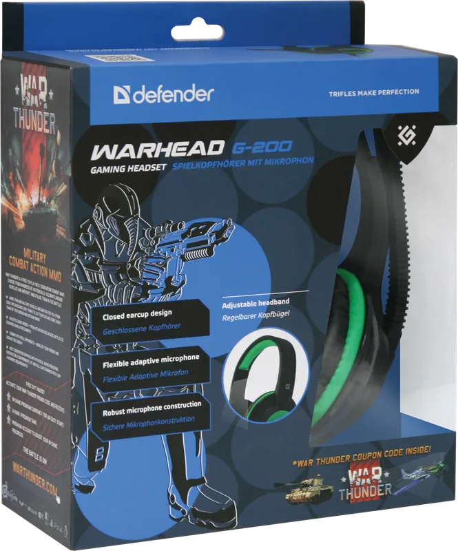 Defender - Гульнявая гарнітура Warhead G-200