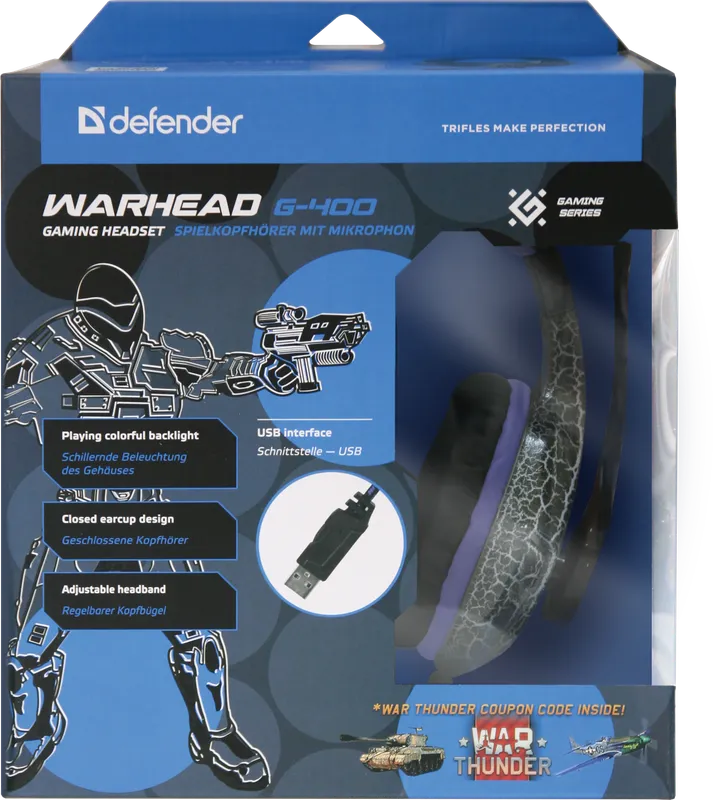 Defender - Гульнявая гарнітура Warhead G-400