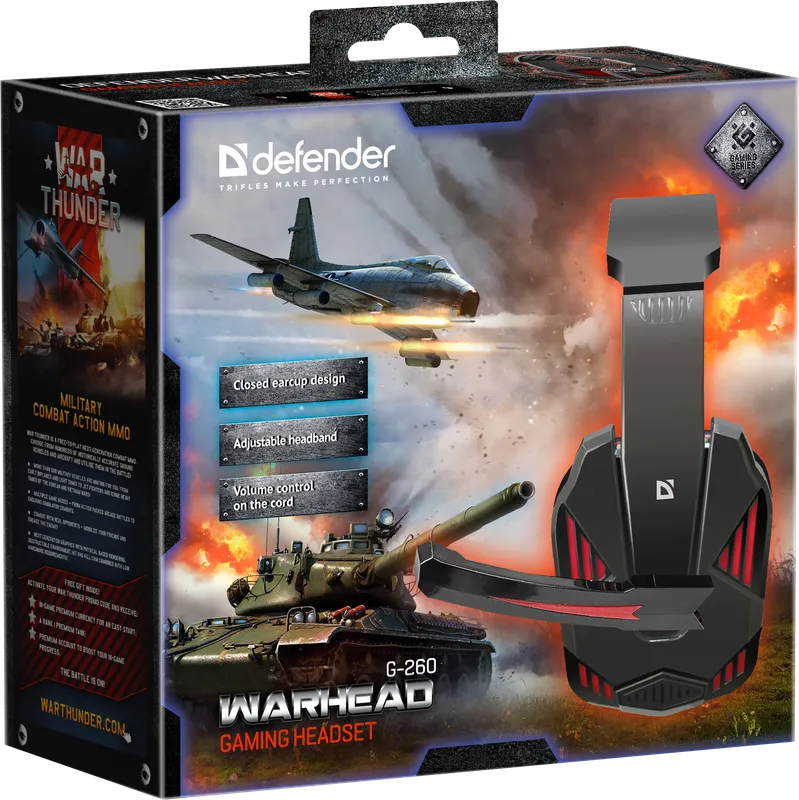Defender - Гульнявая гарнітура Warhead G-260
