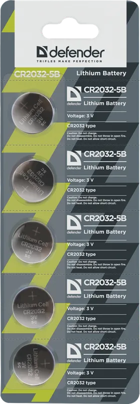 Defender - Літыевая батарэя CR2032-5B