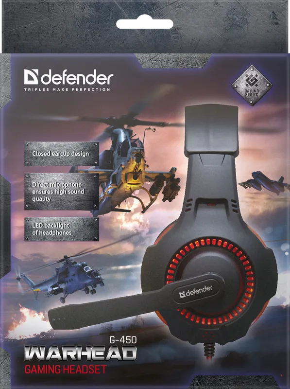 Defender - Гульнявая гарнітура Warhead G-450