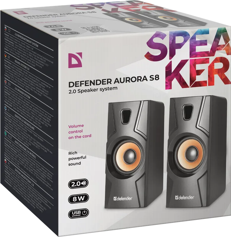 Defender - Акустычная сістэма 2.0 Aurora S8
