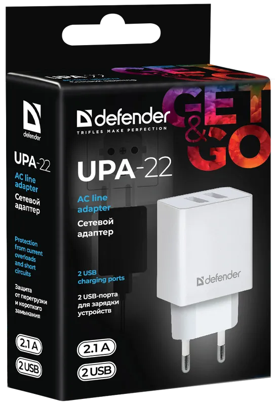 Defender - Сеткавы адаптар пераменнага току UPA-22