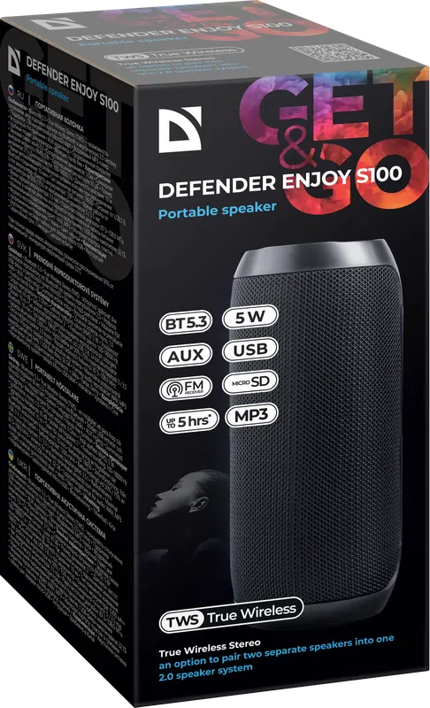 Defender - Партатыўная калонка Enjoy S100