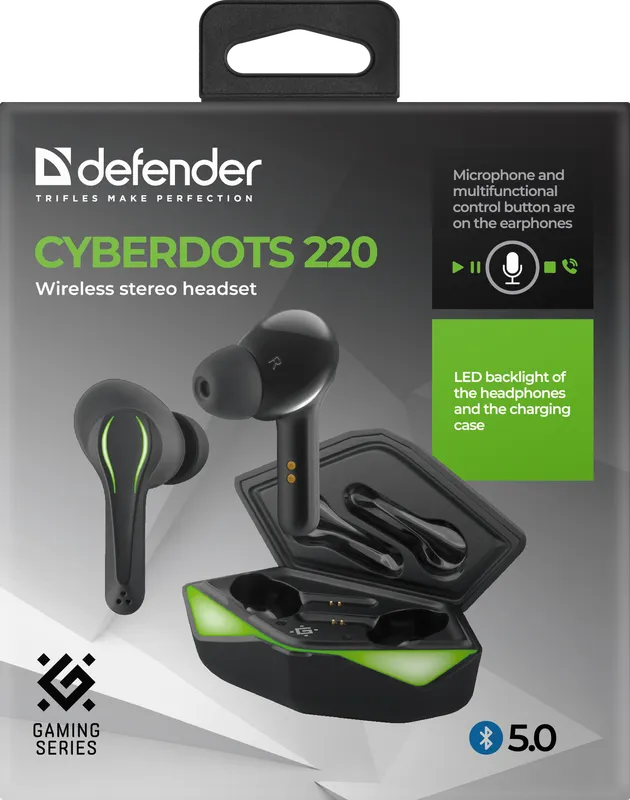 Defender - Бесправадная стэрэагарнітура CyberDots 220