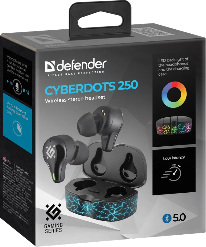 Defender - Бесправадная стэрэагарнітура CyberDots 250