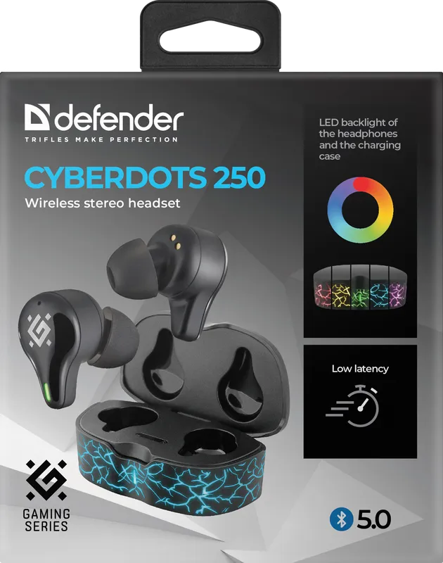Defender - Бесправадная стэрэагарнітура CyberDots 250