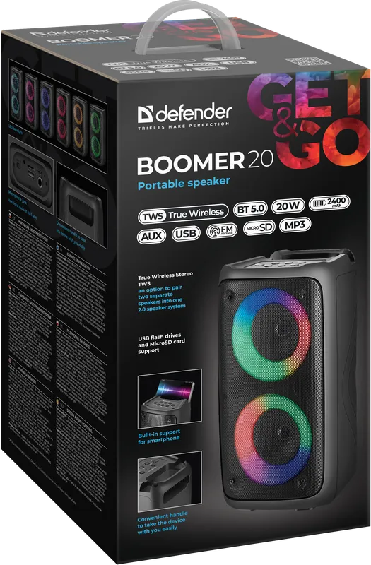 Defender - Партатыўная калонка Boomer 20