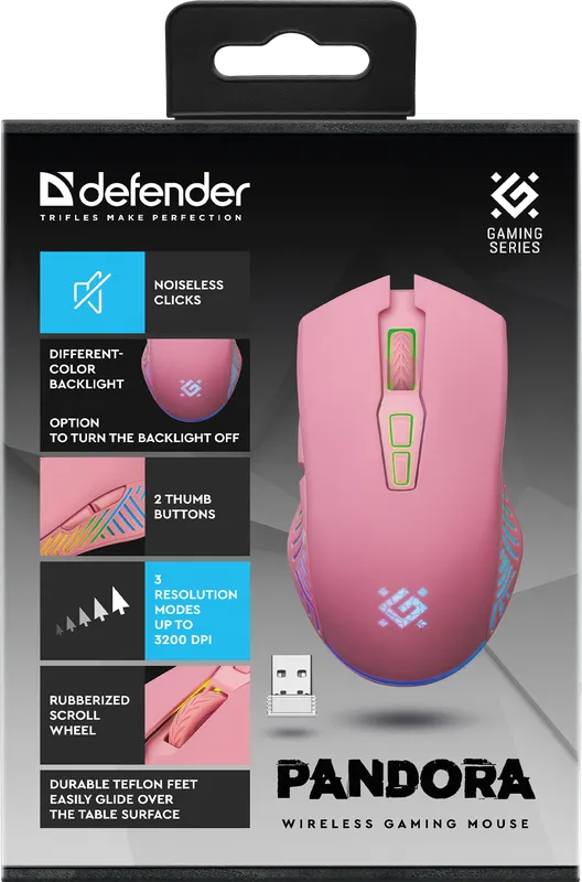 Defender - Бесправадная гульнявая мыш Pandora GM-502