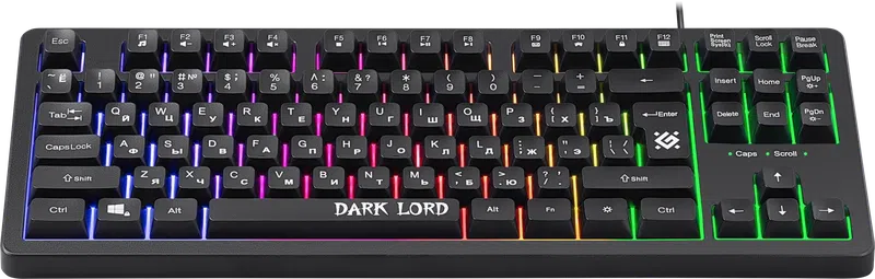 Defender - Правадная гульнявая клавіятура Dark lord GK-580