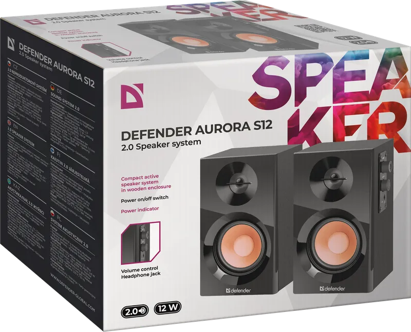 Defender - Акустычная сістэма 2.0 AURORA S12