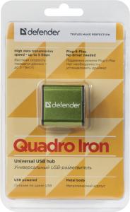 Defender - Універсальны USB-канцэнтратар Quadro Iron