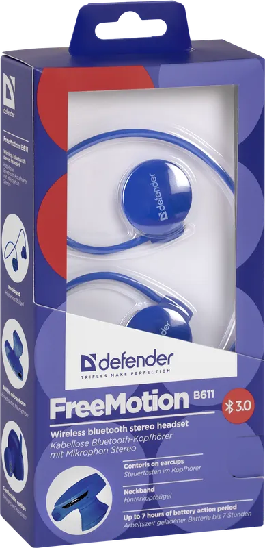 Defender - Бесправадная стэрэагарнітура FreeMotion B611