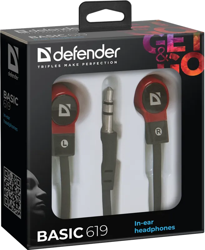 Defender - Навушнікі-ўкладышы Basic 619