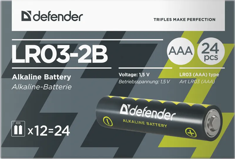Defender - Шчолачная батарэя LR03-2B