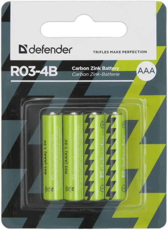 Defender - Цынк-вугляродны акумулятар R03-4B