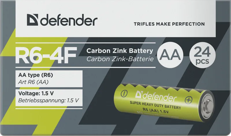 Defender - Цынк-вугляродны акумулятар R6-4F
