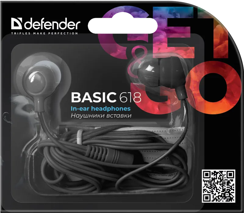 Defender - Навушнікі-ўкладышы Basic 618