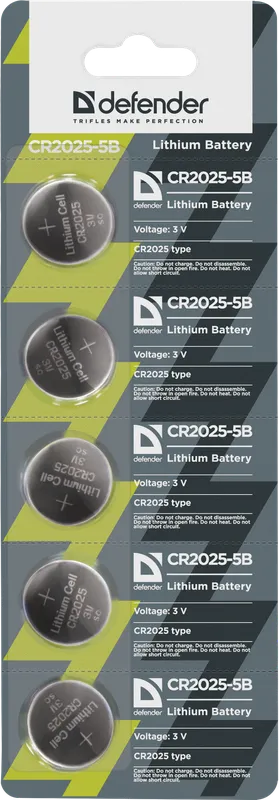 Defender - Літыевая батарэя CR2025-5B