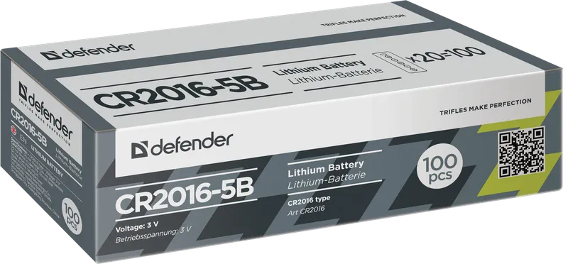 Defender - Літыевая батарэя CR2016-5B