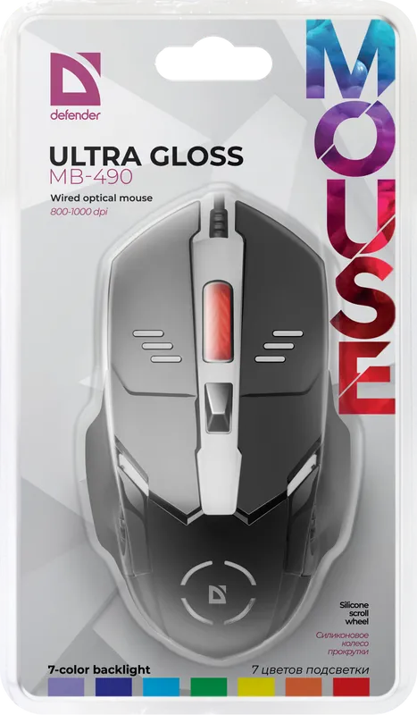 Defender - Правадная аптычная мыш Ultra Gloss MB-490