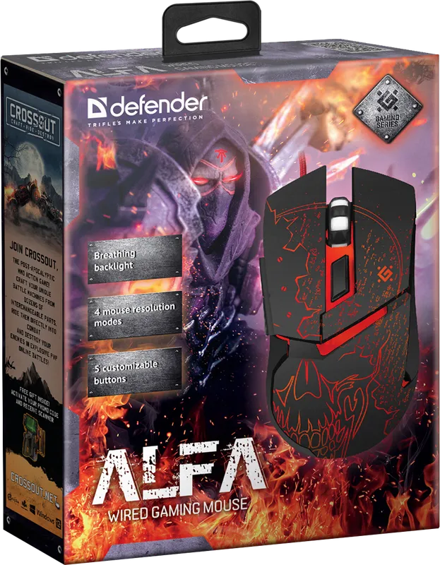 Defender - Правадная гульнявая мыш Alfa GM-703L