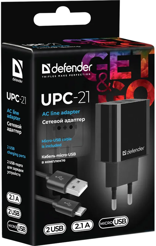 Defender - Сеткавы адаптар пераменнага току UPC-21