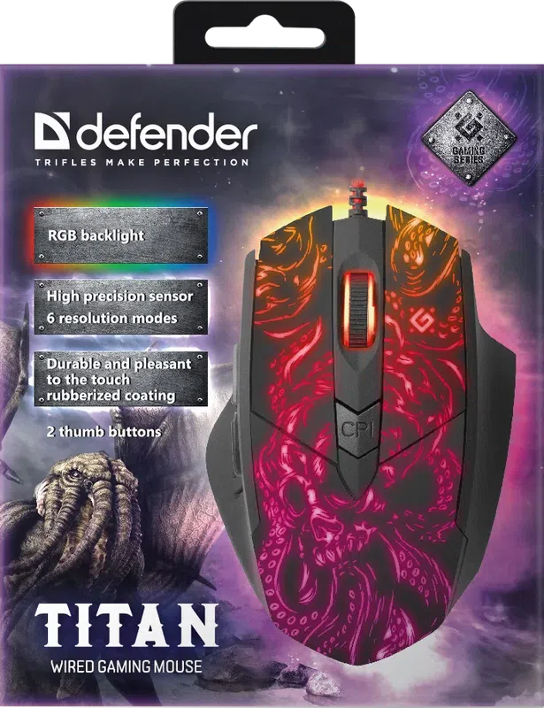 Defender - Правадная гульнявая мыш Titan GM-650L
