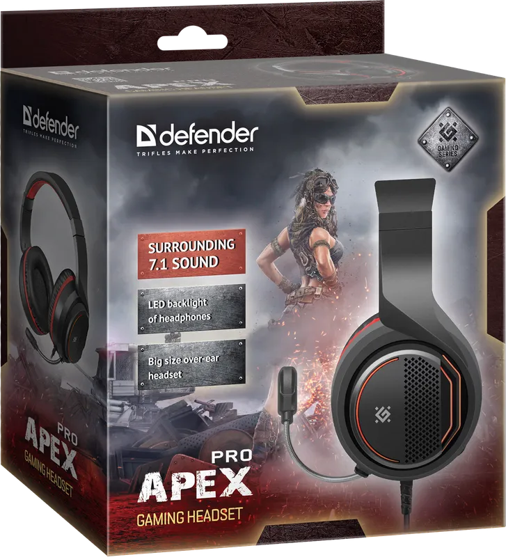 Defender - Гульнявая гарнітура Apex Pro