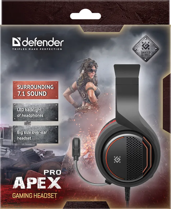 Defender - Гульнявая гарнітура Apex Pro