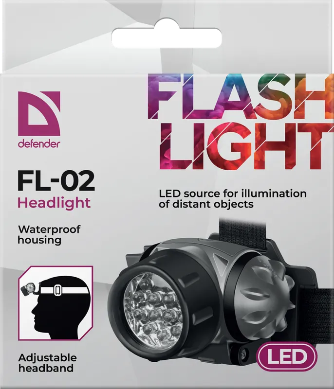 Defender - Фара FL-02, LED, 3 modes