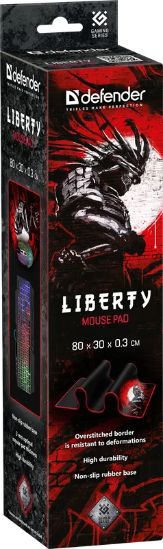 Defender - Гульнявы кілімок для мышы Liberty