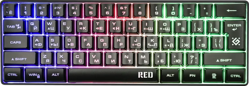 Defender - Правадная гульнявая клавіятура Red GK-116