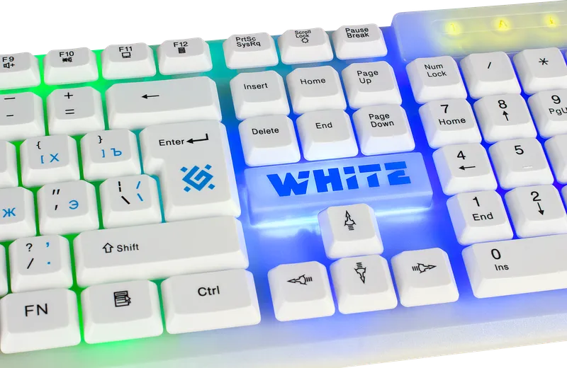 Defender - Правадная гульнявая клавіятура White GK-172