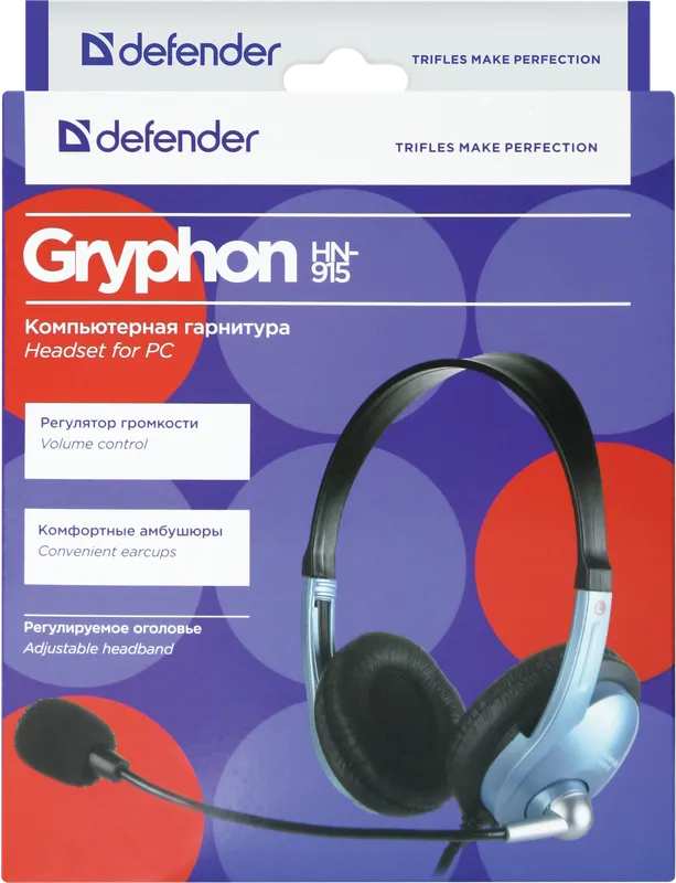 Defender - Гарнітура для пк Gryphon HN-915