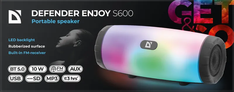 Defender - Партатыўная калонка Enjoy S600