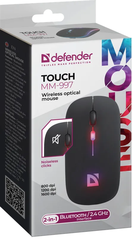 Defender - Бесправадная аптычная мыш Touch MM-997