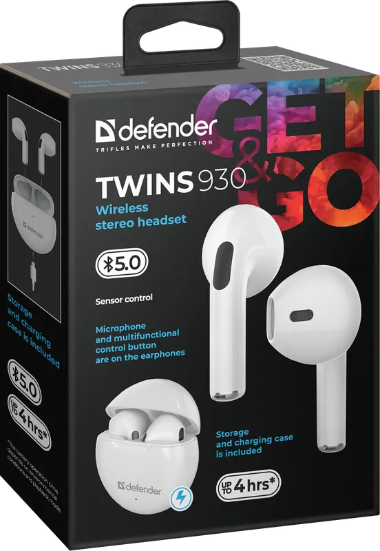 Defender - Бесправадная стэрэагарнітура Twins 930