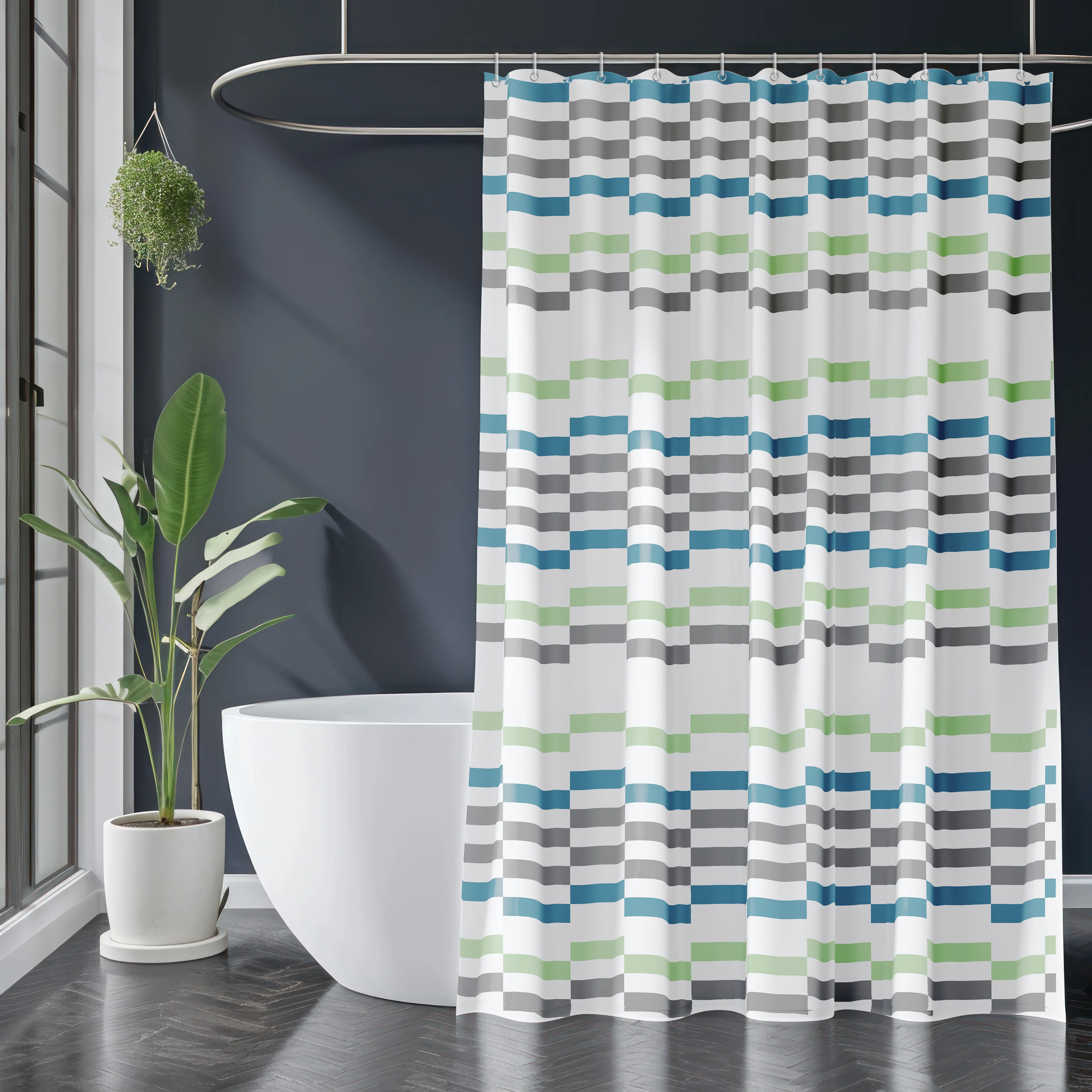 Defender - Shower curtain Geometry Eco-04