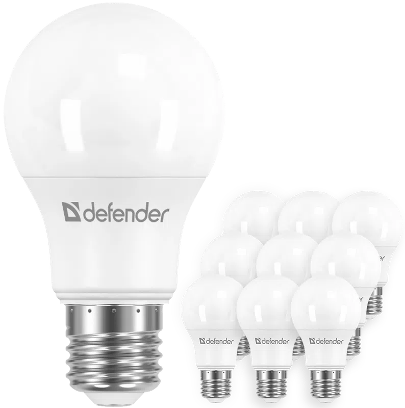 Defender - LED Light bulbs A55-9W-830-E27 10pack