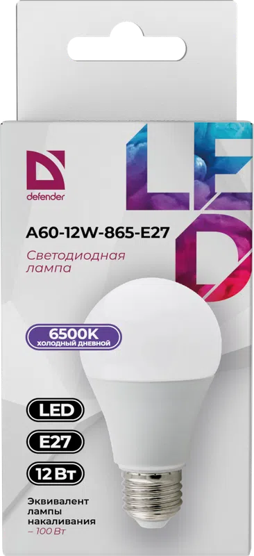 Defender - LED Light bulbs A60-12W-865-E27