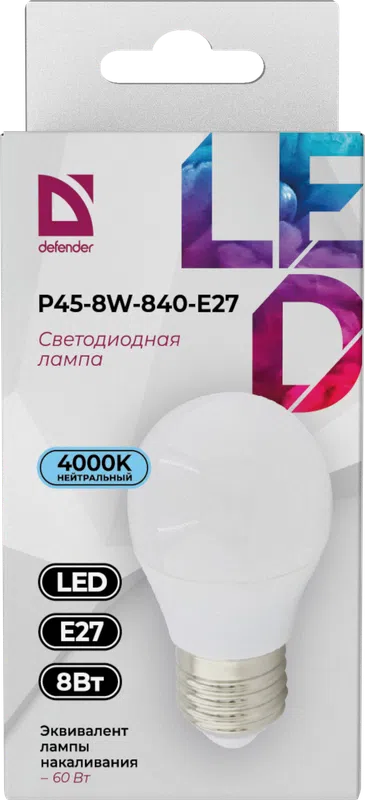 Defender - LED Light bulbs P45-8W-840-E27