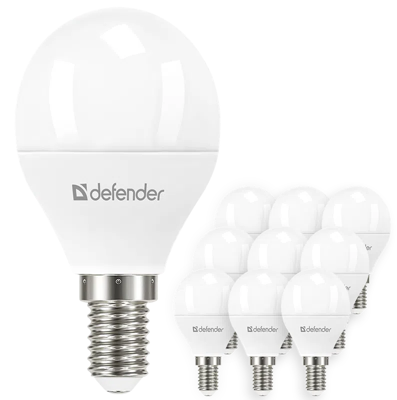 Defender - LED Light bulbs P45-10W-830-E14 10pack