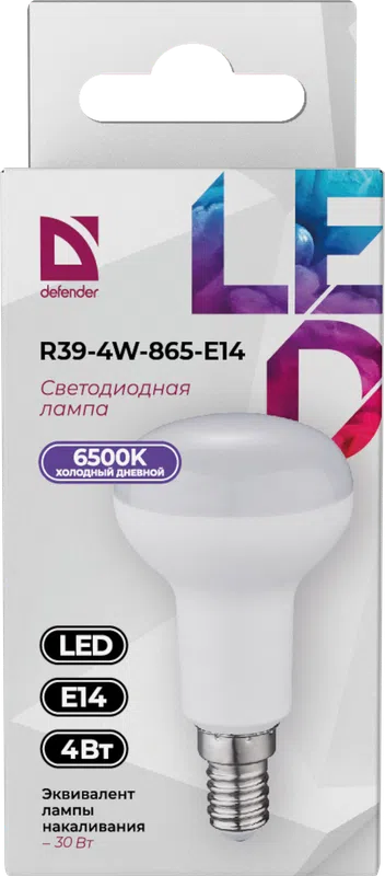 Defender - LED Light bulbs R39-4W-865-E14