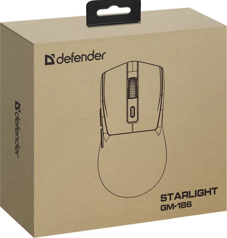 Defender - Бесправадная гульнявая мыш Starlight GM-186