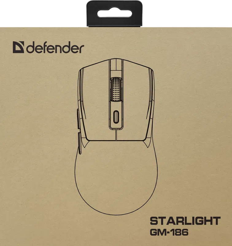 Defender - Бесправадная гульнявая мыш Starlight GM-186